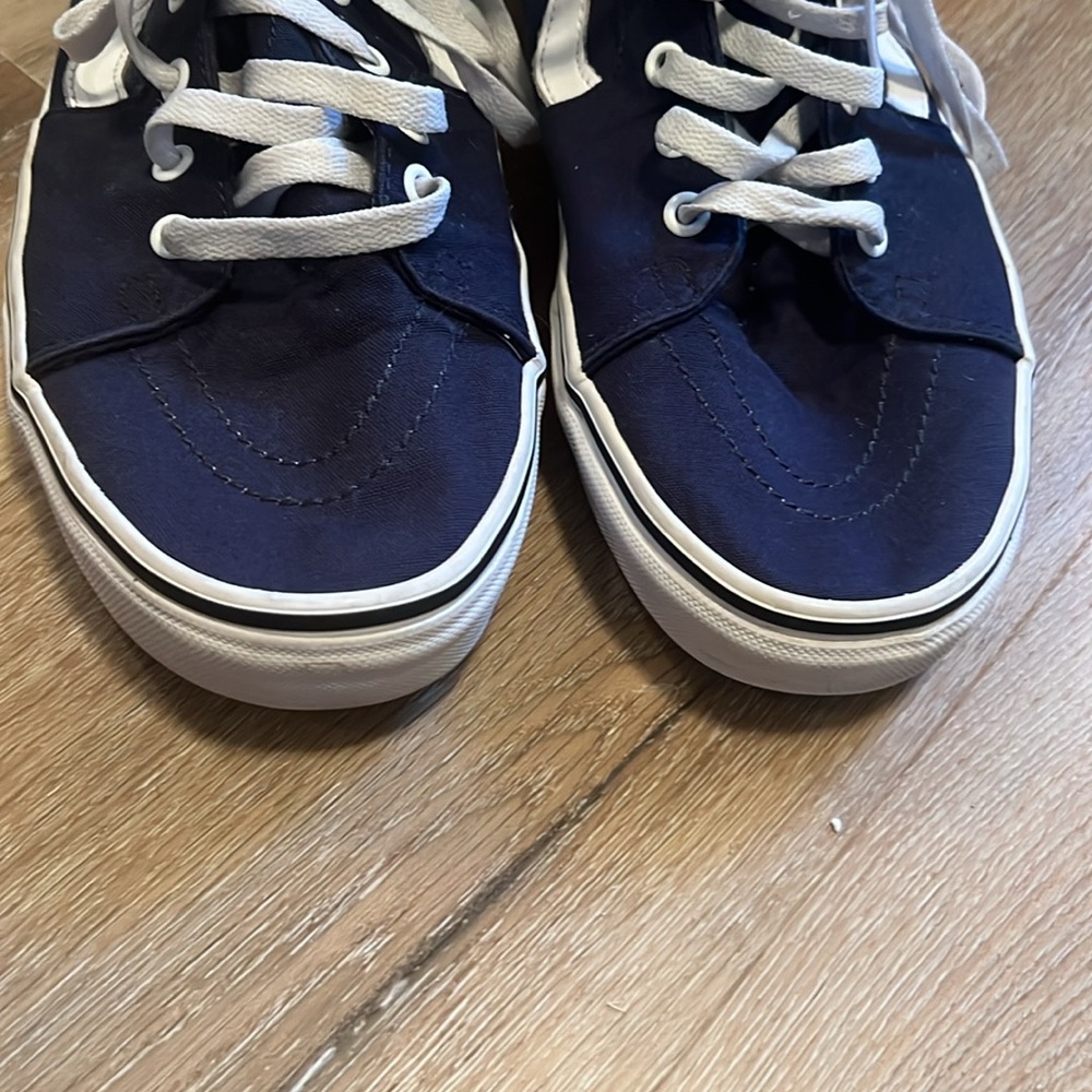 VANS Men's Sk8-Hi Skateboarding Shoes Navy Men's Sz 12 Sneakers - Picture 3 of 14